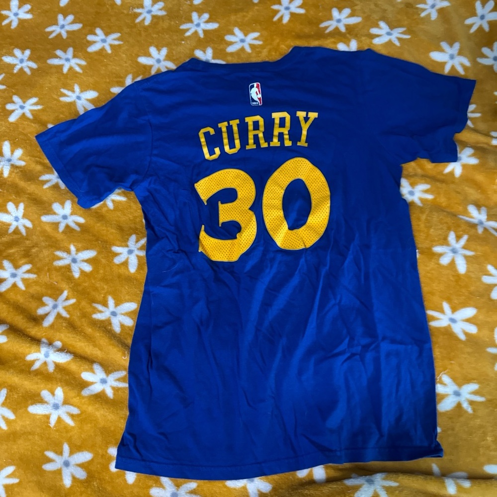 Adidas Blue Golden State Warriors Kids Tee - Picture 3 of 3